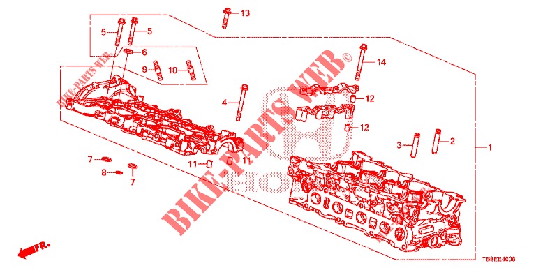 ZYLINDERKOPFDECKEL (DIESEL) für Honda CIVIC TOURER DIESEL 1.6 EXGT 5 Türen 6 gang-Schaltgetriebe 2015
