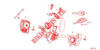 SCHLIESSZYLINDER KOMPONENTEN  für Honda CIVIC TOURER DIESEL 1.6 SE 5 Türen 6 gang-Schaltgetriebe 2015
