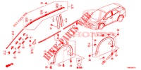 ZIERLEISTE/SCHUTZ  für Honda CIVIC TOURER DIESEL 1.6 SE 5 Türen 6 gang-Schaltgetriebe 2015