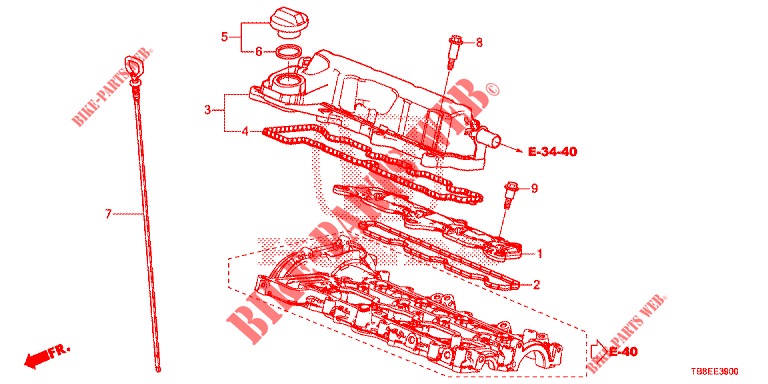 ENTLUEFTUNGSKAMMER (DIESEL) für Honda CIVIC TOURER DIESEL 1.6 SE 5 Türen 6 gang-Schaltgetriebe 2015