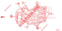 GUMMITUELLE (INFERIEUR) für Honda CIVIC TOURER DIESEL 1.6 ES 5 Türen 6 gang-Schaltgetriebe 2016