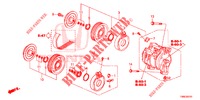 KLIMAANLAGE (COMPRESSEUR) (DIESEL) für Honda CIVIC TOURER DIESEL 1.6 ES 5 Türen 6 gang-Schaltgetriebe 2016