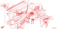 TUERVERKLEIDUNG, VORNE (RH) für Honda CIVIC TOURER DIESEL 1.6 ES 5 Türen 6 gang-Schaltgetriebe 2016