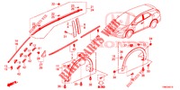 ZIERLEISTE/SCHUTZ  für Honda CIVIC TOURER DIESEL 1.6 ES 5 Türen 6 gang-Schaltgetriebe 2016