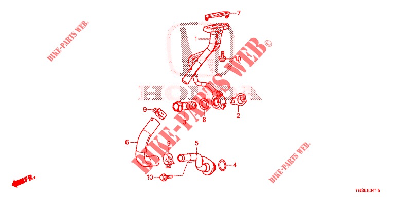 ÖLROHR DES TURBOLADERS (DIESEL) für Honda CIVIC TOURER DIESEL 1.6 EXGT 5 Türen 6 gang-Schaltgetriebe 2016