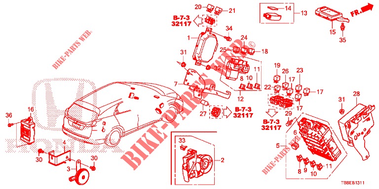 STEUERGERAT (CABINE) (1) (RH) für Honda CIVIC TOURER DIESEL 1.6 EXGT 5 Türen 6 gang-Schaltgetriebe 2016