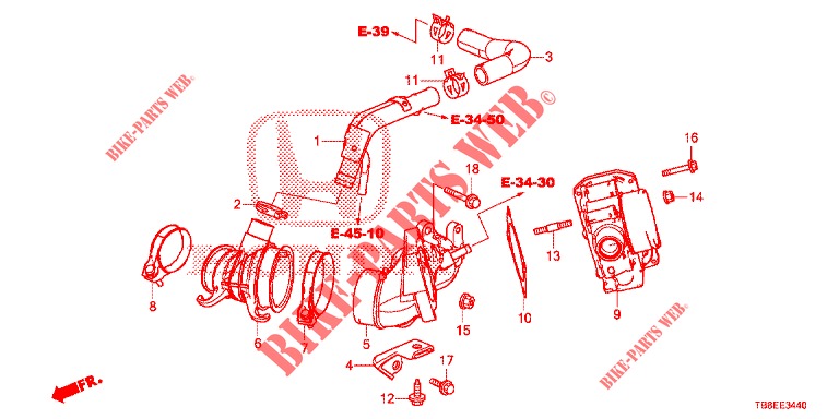 STEUERVENTILEINLASSDRUCK (DIESEL) für Honda CIVIC TOURER DIESEL 1.6 EXGT 5 Türen 6 gang-Schaltgetriebe 2016