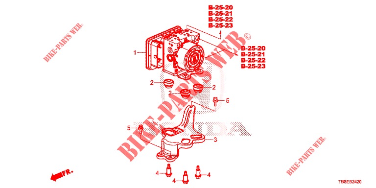 VSA MODULATOR(RH)('00 )  für Honda CIVIC TOURER DIESEL 1.6 EXGT 5 Türen 6 gang-Schaltgetriebe 2016