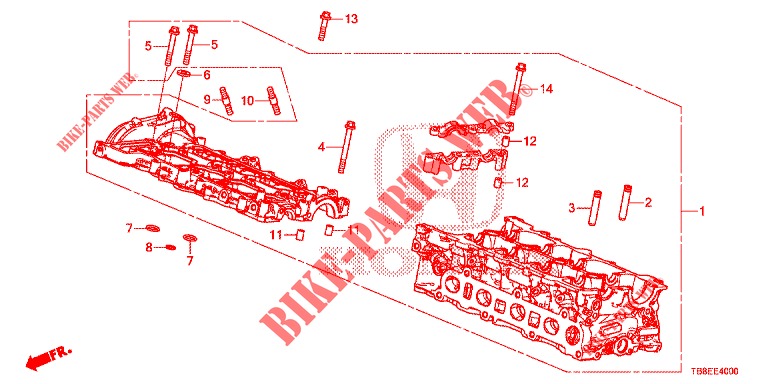 ZYLINDERKOPFDECKEL (DIESEL) für Honda CIVIC TOURER DIESEL 1.6 EXGT 5 Türen 6 gang-Schaltgetriebe 2016