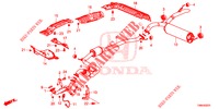 AUSPUFFROHR/SCHALLDAEMPFER (DIESEL) für Honda CIVIC TOURER DIESEL 1.6 ES 5 Türen 6 gang-Schaltgetriebe 2017