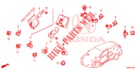EINPARKSENSOR  für Honda CIVIC TOURER DIESEL 1.6 EX 5 Türen 6 gang-Schaltgetriebe 2017