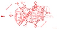 GUMMITUELLE (INFERIEUR) für Honda CIVIC TOURER DIESEL 1.6 EX 5 Türen 6 gang-Schaltgetriebe 2017