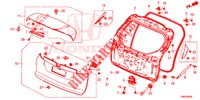 HECKKLAPPENPLATTE(2D)  für Honda CIVIC TOURER DIESEL 1.6 EX 5 Türen 6 gang-Schaltgetriebe 2017