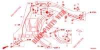 KLIMAANLAGE (FLEXIBLES/TUYAUX) (DIESEL) (RH) für Honda CIVIC TOURER DIESEL 1.6 EX 5 Türen 6 gang-Schaltgetriebe 2017