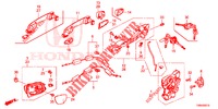 TUERSCHLOESSER, VORNE/AEUSSERER GRIFF  für Honda CIVIC TOURER DIESEL 1.6 EX 5 Türen 6 gang-Schaltgetriebe 2017