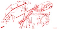 ZIERLEISTE/SCHUTZ  für Honda CIVIC TOURER DIESEL 1.6 EX 5 Türen 6 gang-Schaltgetriebe 2017