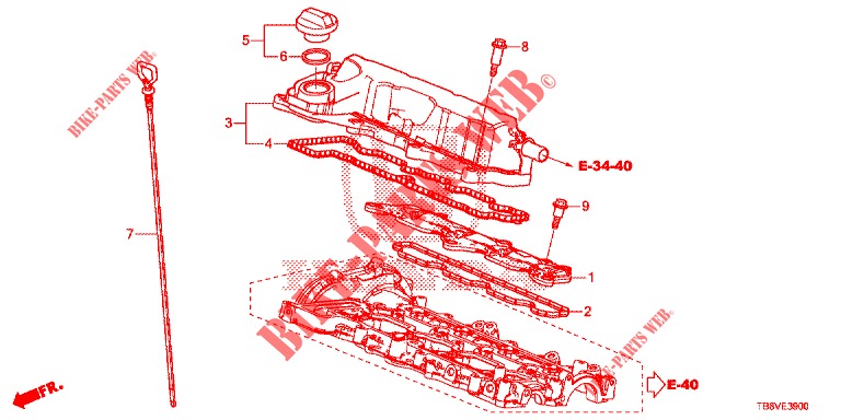 ENTLUEFTUNGSKAMMER (DIESEL) für Honda CIVIC TOURER DIESEL 1.6 EXGT 5 Türen 6 gang-Schaltgetriebe 2017