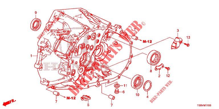 KUPPLUNGSGEHAEUSE (DIESEL) für Honda CIVIC TOURER DIESEL 1.6 EXGT 5 Türen 6 gang-Schaltgetriebe 2017