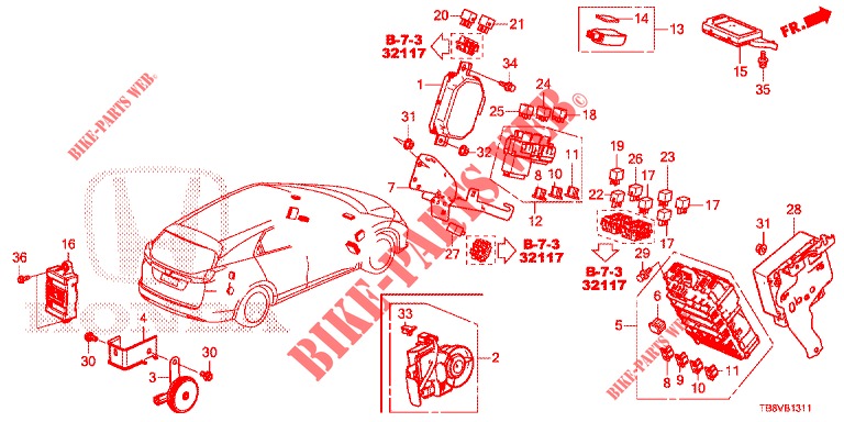 STEUERGERAT (CABINE) (1) (RH) für Honda CIVIC TOURER DIESEL 1.6 EXGT 5 Türen 6 gang-Schaltgetriebe 2017