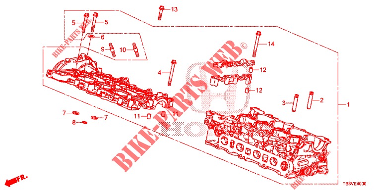 ZYLINDERKOPFDECKEL (DIESEL) für Honda CIVIC TOURER DIESEL 1.6 EXGT 5 Türen 6 gang-Schaltgetriebe 2017