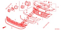 GRILL, VORNE/ZIERLEISTE  für Honda CR-V 2.0 ES 5 Türen 5 gang automatikgetriebe 2012