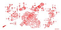 MOTORBEFESTIGUNGEN (2.0L) (AT) für Honda CR-V 2.0 ES 5 Türen 5 gang automatikgetriebe 2012