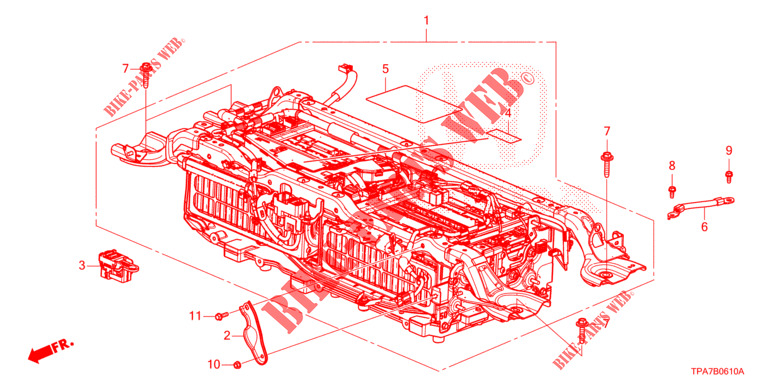     BLOC DE BATTERIES für Honda CR-V HYBRID 2.0 BASE 5 Türen E-CVT 2020