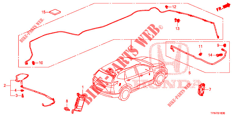 ANTENNE/LAUTSPRECHER (LH) für Honda CR-V HYBRID 2.0 BASE 5 Türen E-CVT 2020