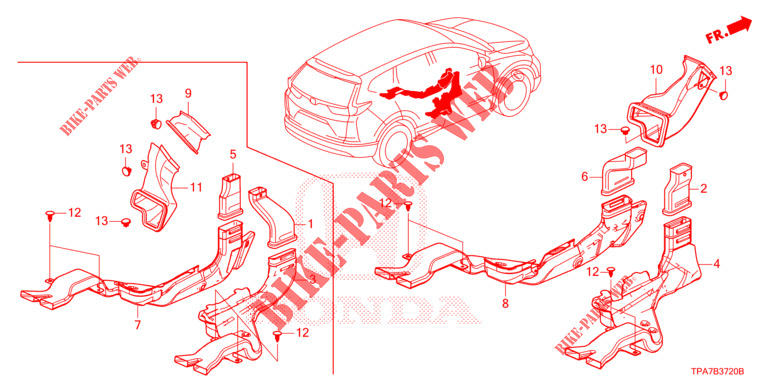 KANAL  für Honda CR-V HYBRID 2.0 BASE 5 Türen E-CVT 2020