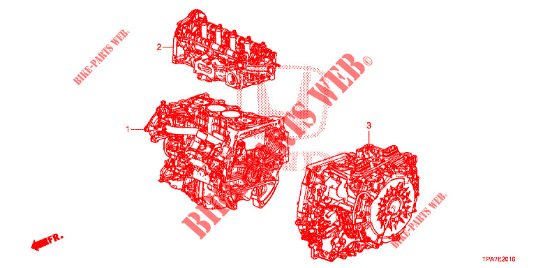 MOTOREINHEIT/GETRIEBE KOMPL.  für Honda CR-V HYBRID 2.0 BASE 5 Türen E-CVT 2020