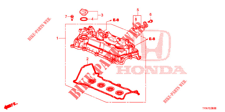ZYLINDERKOPFDECKEL  für Honda CR-V HYBRID 2.0 BASE 5 Türen E-CVT 2020